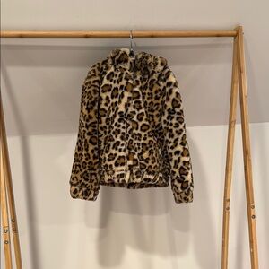 Tucker and Tate Cheetah Print Hooded Kids Jacket